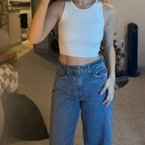 Aerie White Crop Top